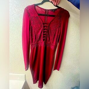 Haute monde red dress